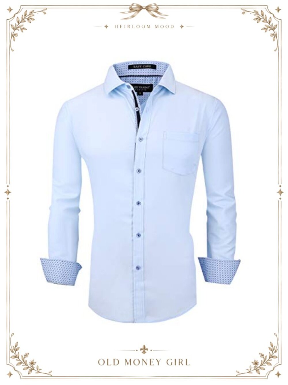 Mens Wrinkle Free Stretch Rayon Button Down Dress Shirt Regular Fit